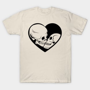 Skull Lovers Heart T-Shirt